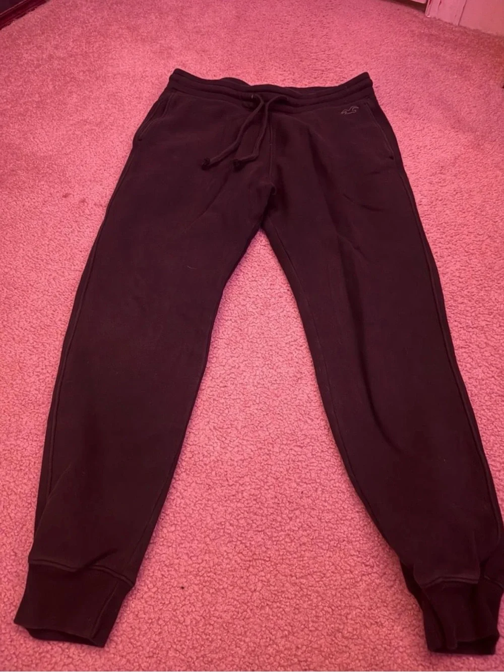 Hollister Black Drawstring Joggers - Picture 2 of 4